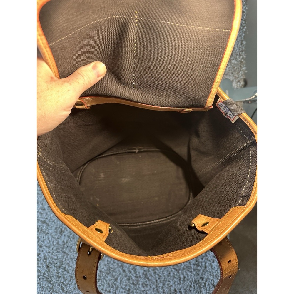 Dooney & Bourke Black and Tan Hobo Bag - Picture 8 of 16